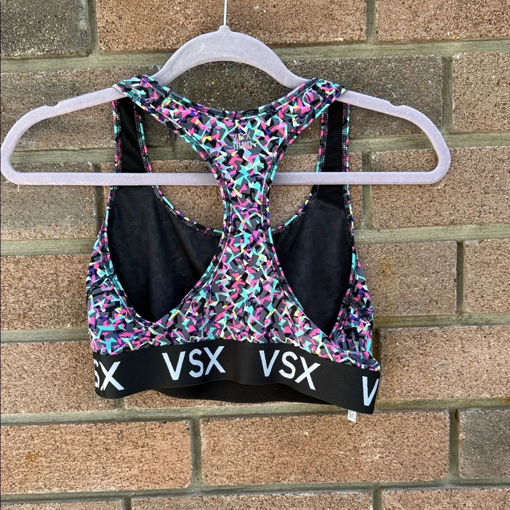 VSX Women's Colorful Patterned Sports Bra Size Large